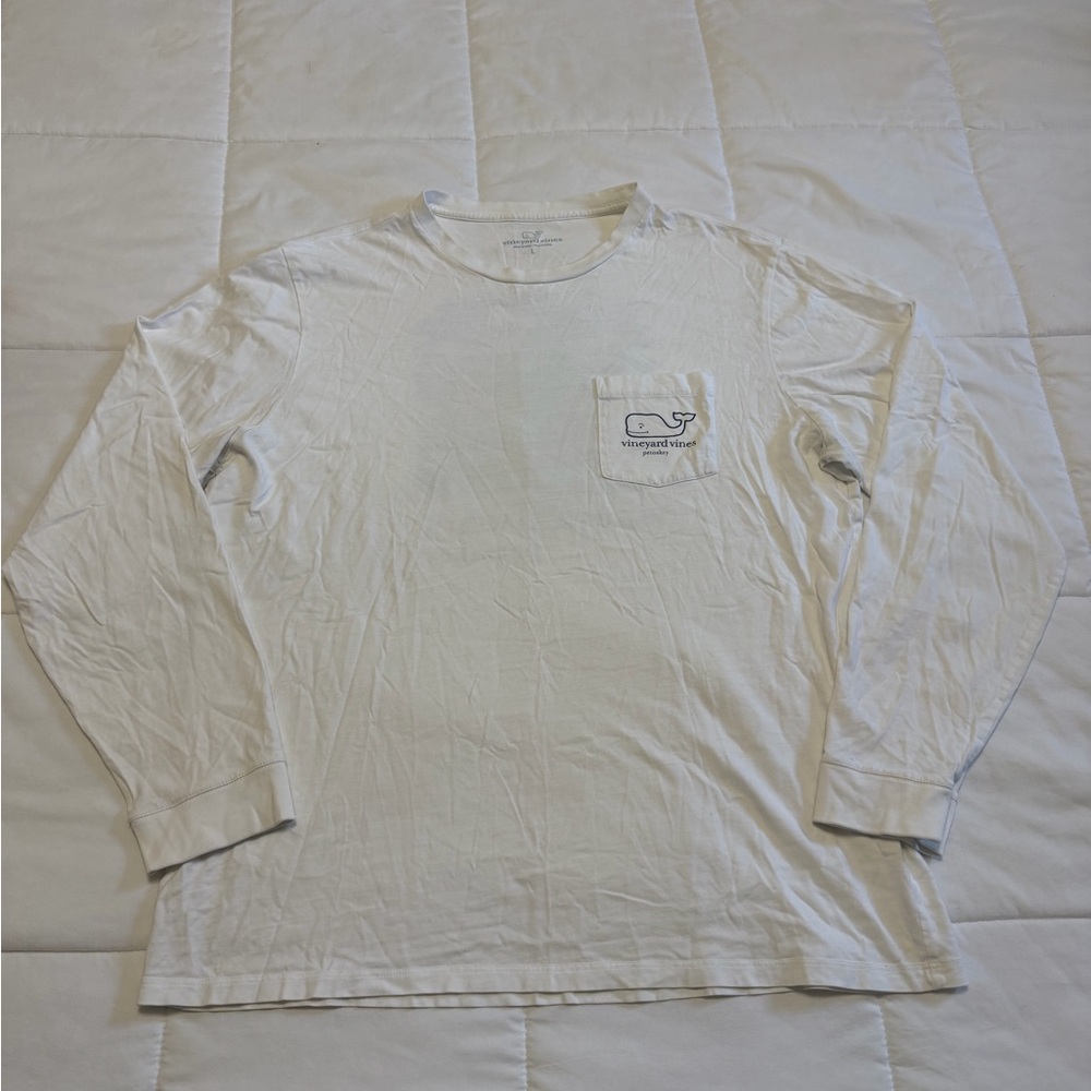 Vineyard Vines Men's White Long Sleeve Shirt